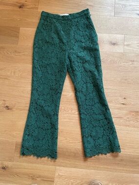 NWOT Equipment Green Flared Pants